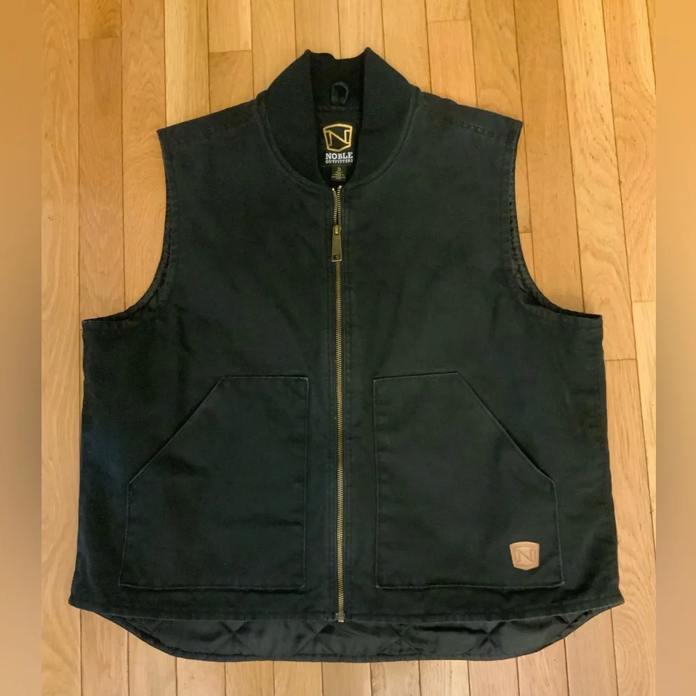 Noble Outfitters Men's Size XL Black Utility Vest - Canvas - Insulated - 1036 - Picture 1 of 12